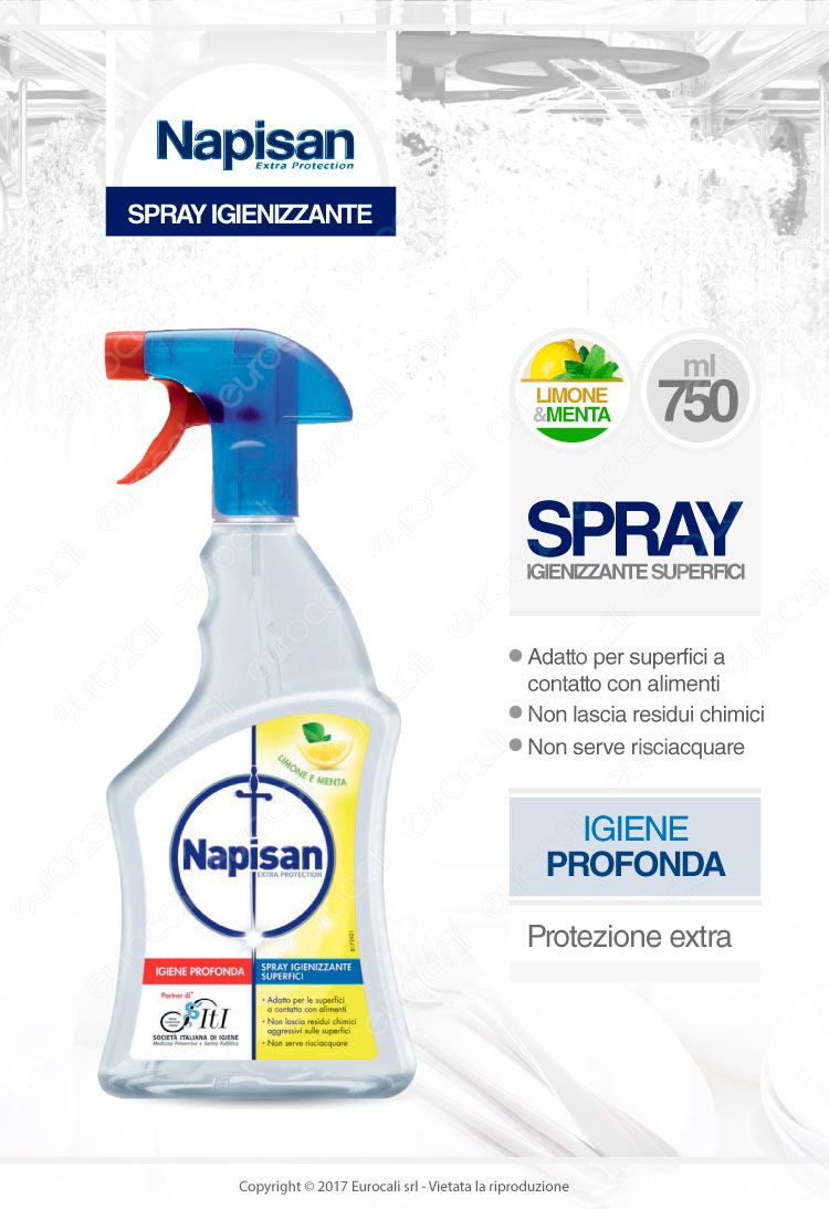 Napisan Spray Igienizzante Superfici Limone E Menta Ml Igiene