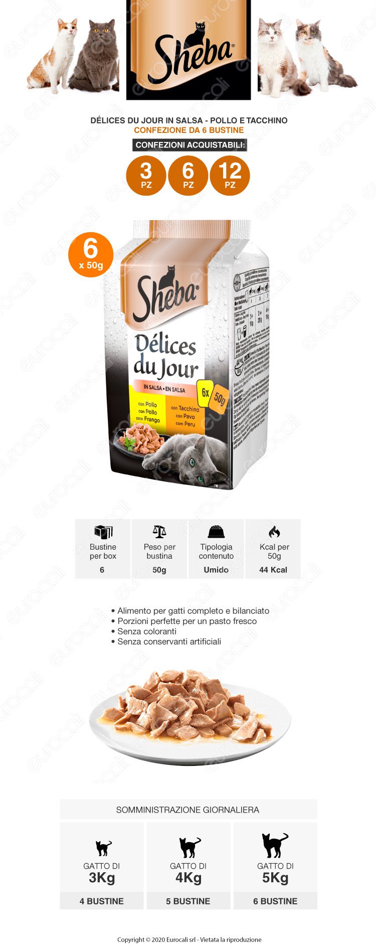 Sheba Delices du Jour in Salsa Salmone e Tonno