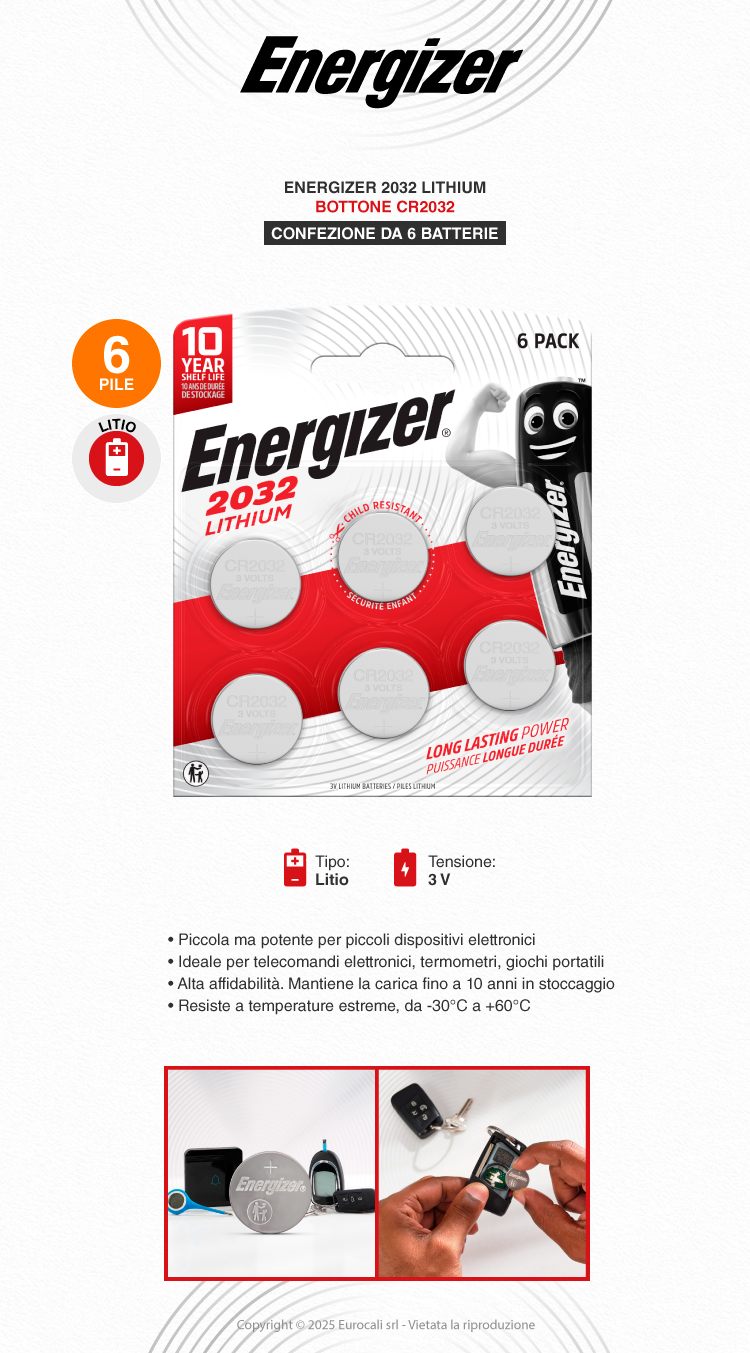energizer 2032 lithium