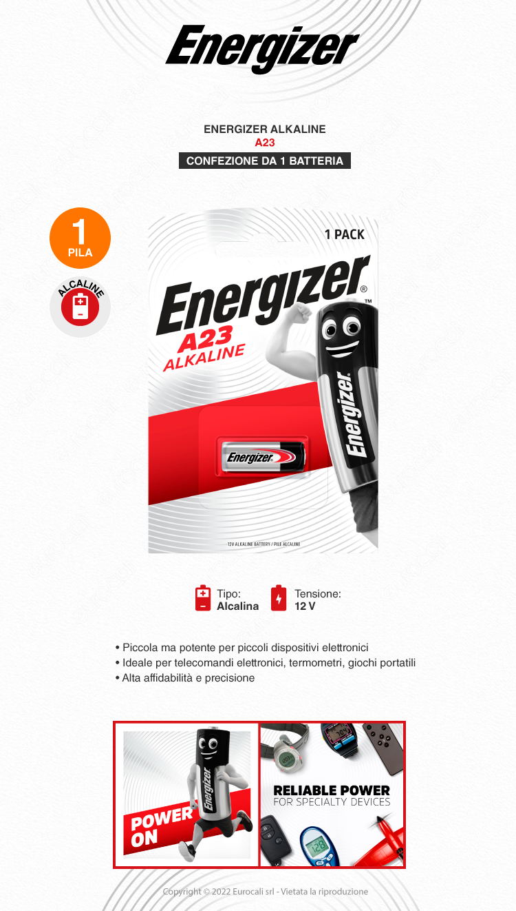 energizer max a23 e23a miniature 1 batteria alcalina specialistica