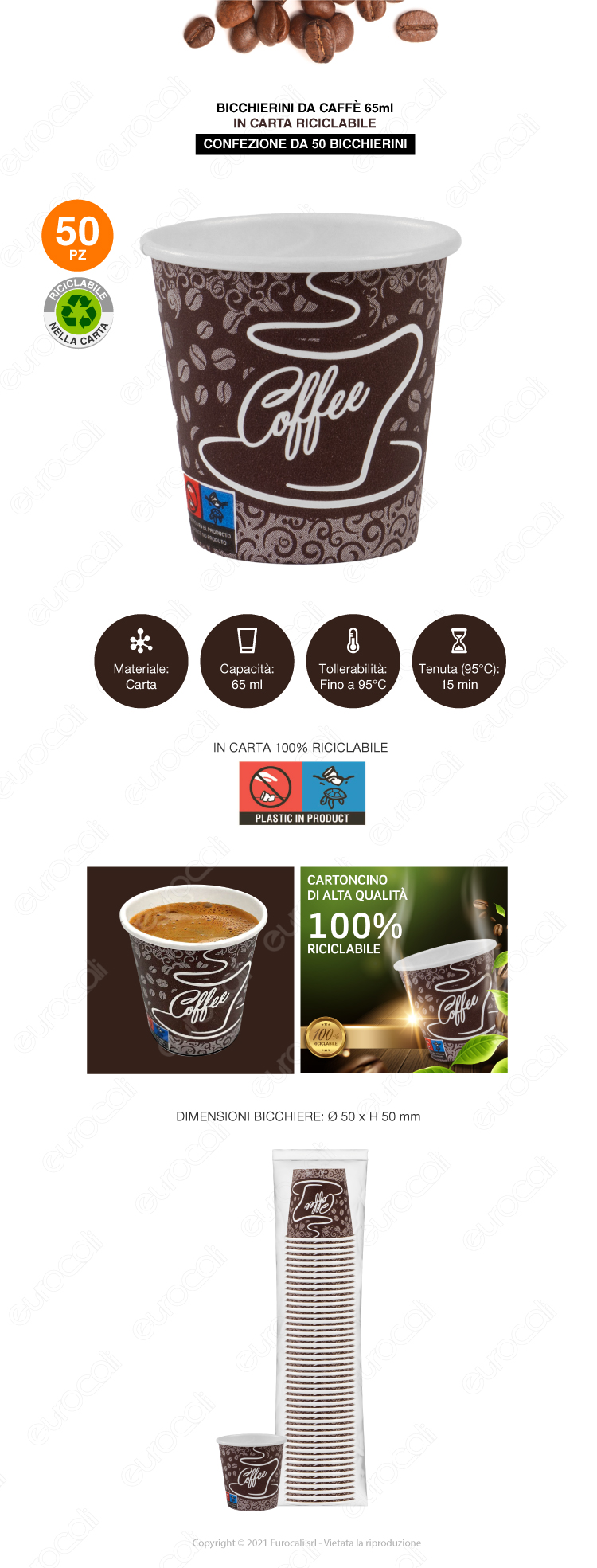 biccheri caffè in carta 50x coffee