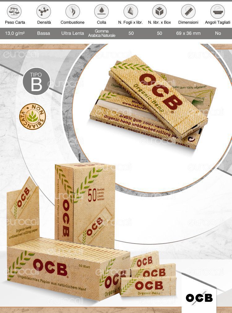 Cartine RAW Organic Single Wide Corte - Scatola Da 50 Libretti - Foto 12