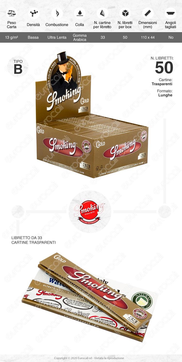 Cartine SMOKING NERE DE LUXE black LUNGHE 10 pz King Size kingsize