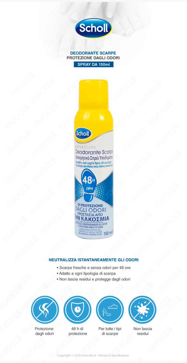 Deodorante Spray Per Scarpe Neutralizza Odori Scholl Fresh Step - 150ml