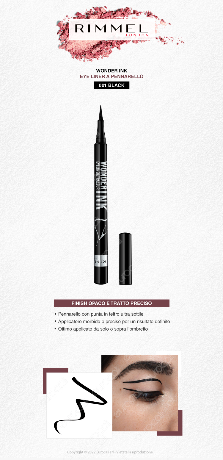 rimmel london eye liner wonder ink liquid 001 black eyeliner pennarello