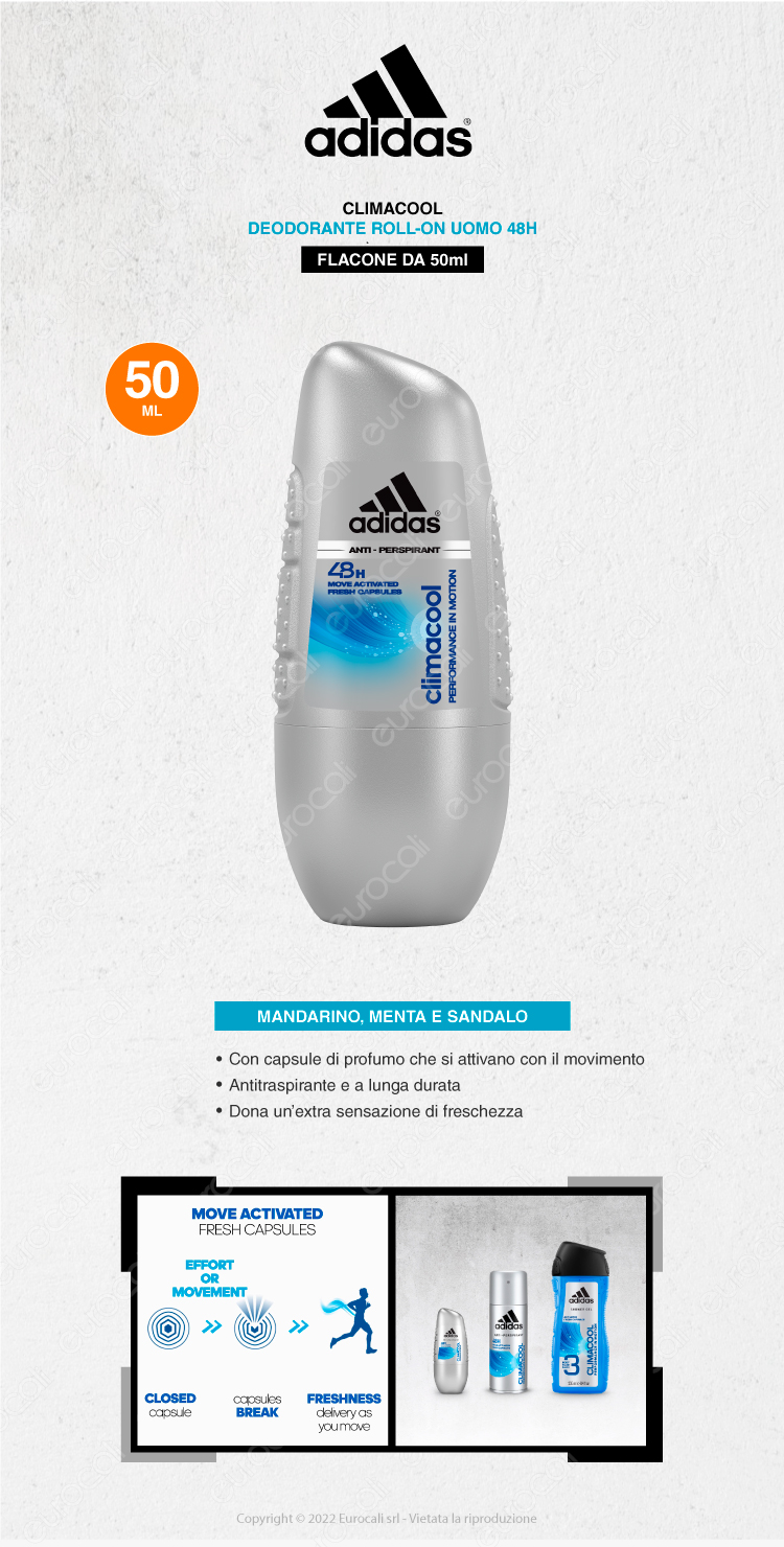 adidas fresh endurance 72h anti-perspirant deodorante roll-on 50ml