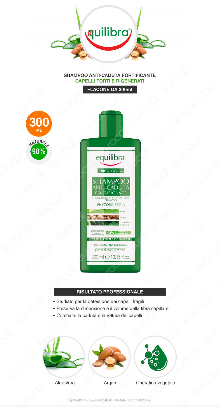 equilibra tricologica shampoo anti-caduta fortificante phytosinergia 300ml