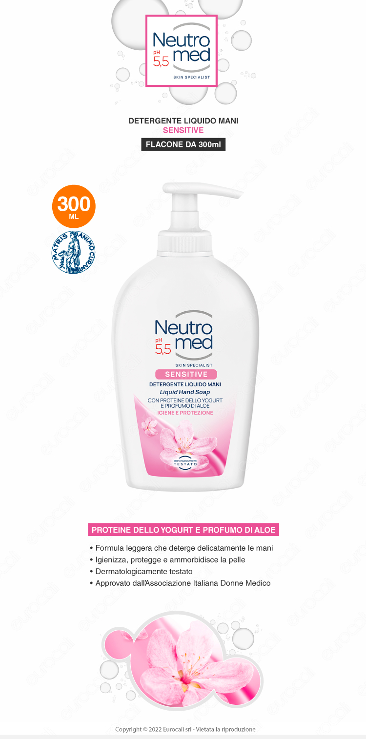neutromed detergente liquido mani sensitive 300ml