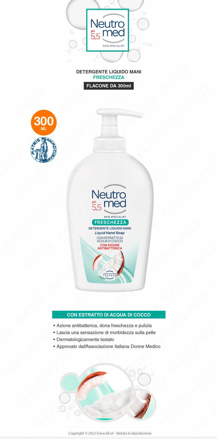 neutromed detergente liquido mani freschezza 300ml