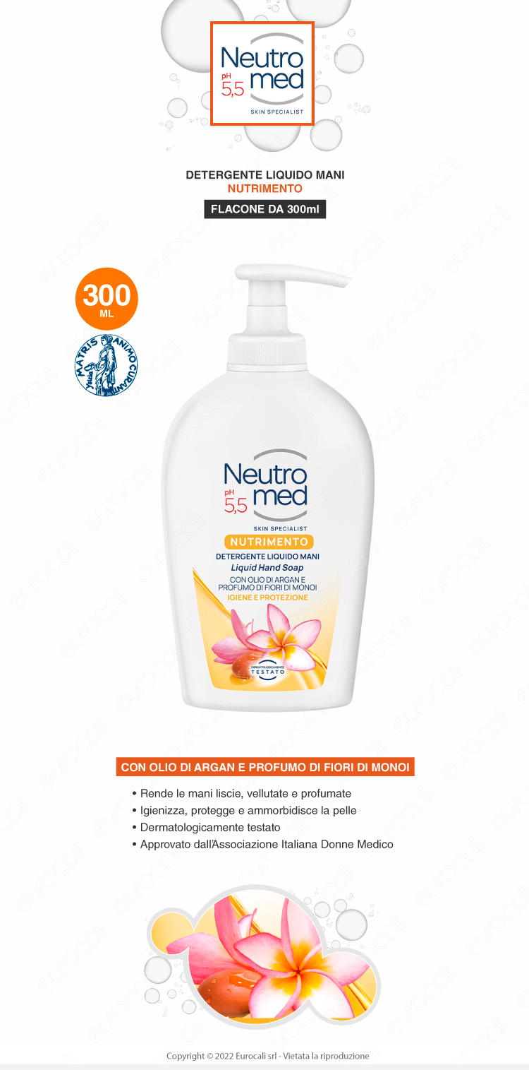 neutromed detergente liquido mani nutrimento 300ml