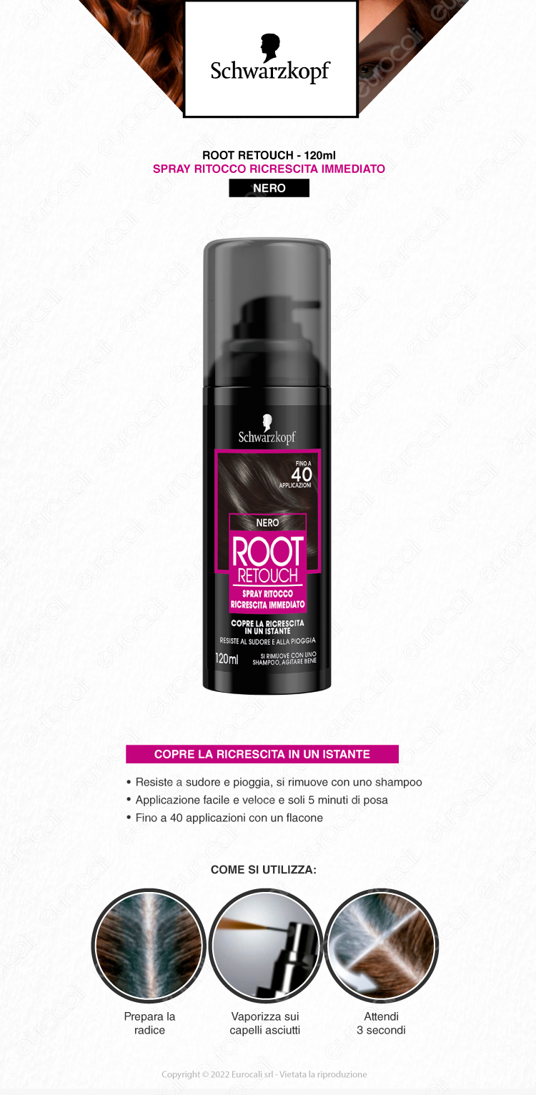 schwarzkopf root retouch nero spray 120ml