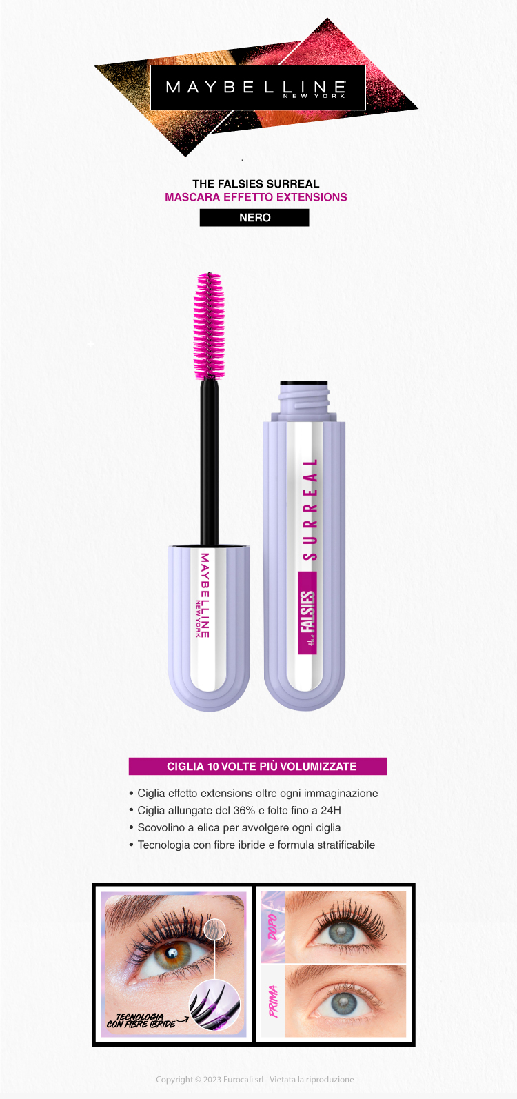 Maybelline The Falsies Surreal Mascara effetto extensions