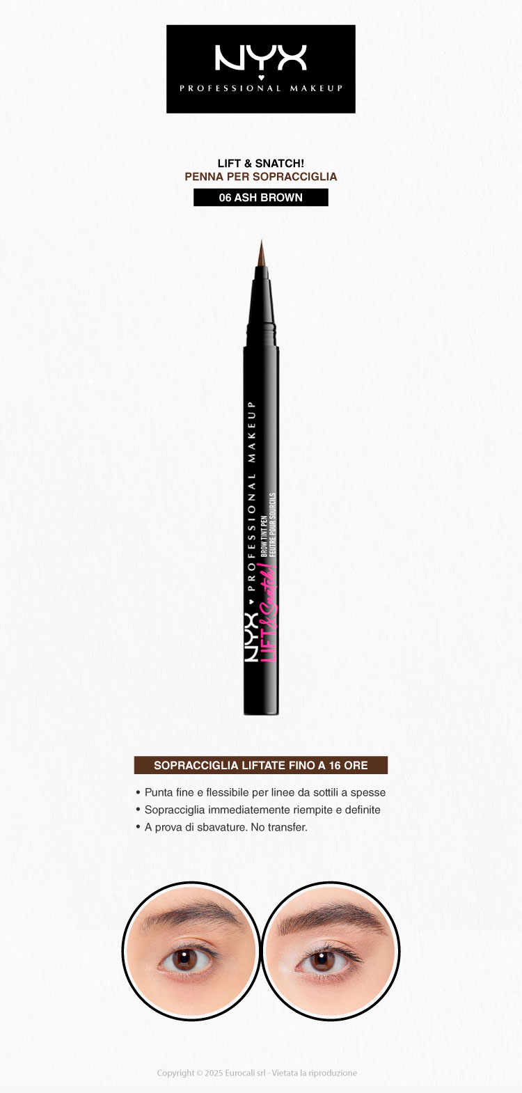 NYX Professional Makeup The Brow Glue Gel Sopracciglia