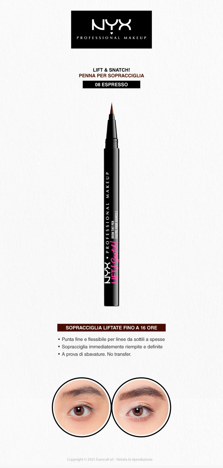 NYX Professional Makeup The Brow Glue Gel Sopracciglia
