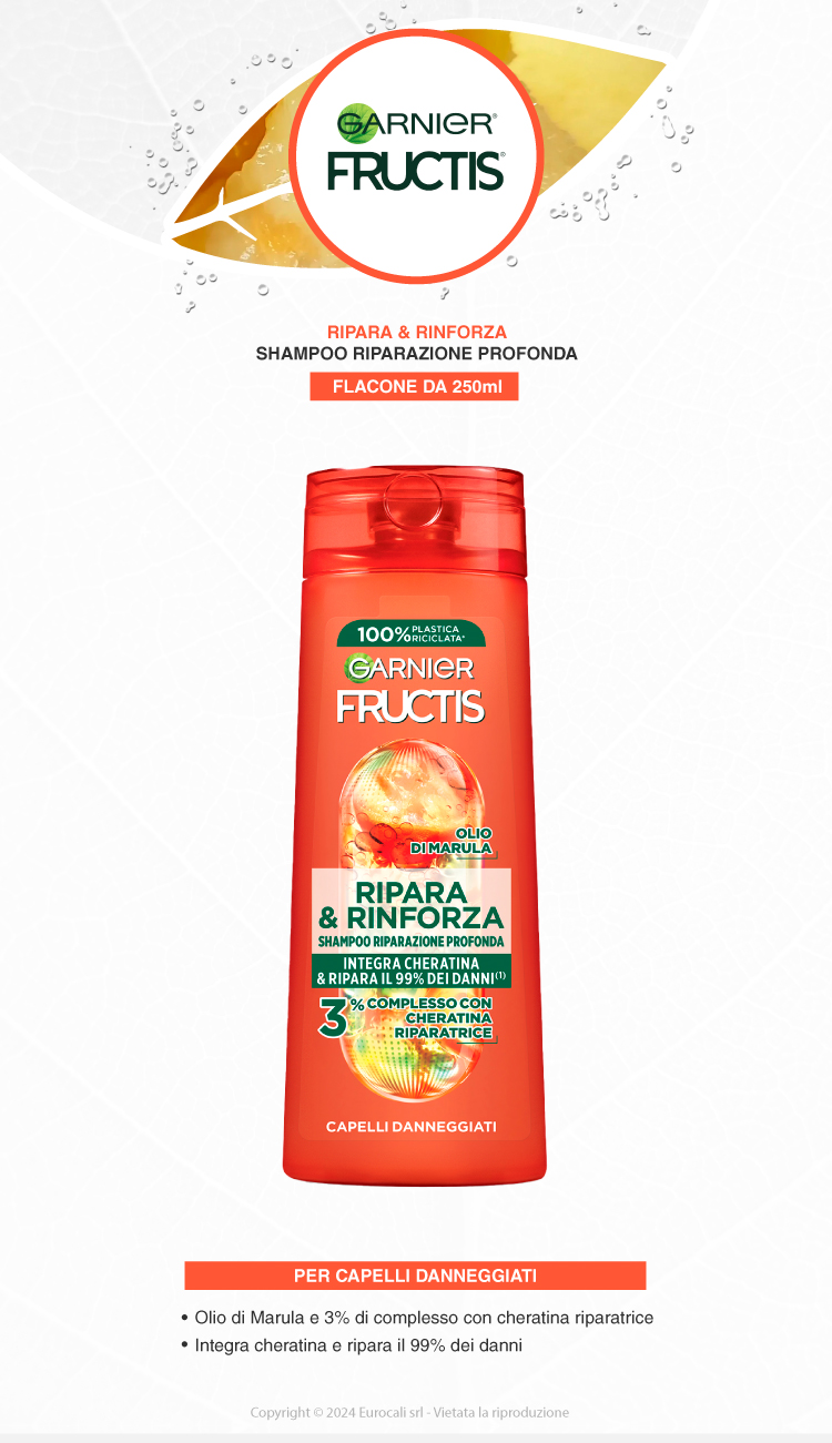 Garnier Fructis shampoo riparazione profonda
