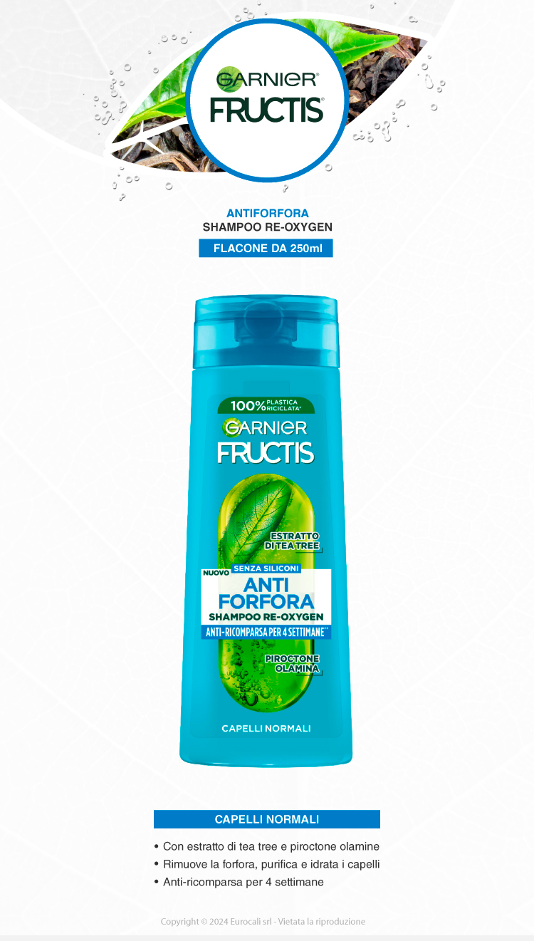 Garnier Fructis Shampoo antiforfora capelli normali