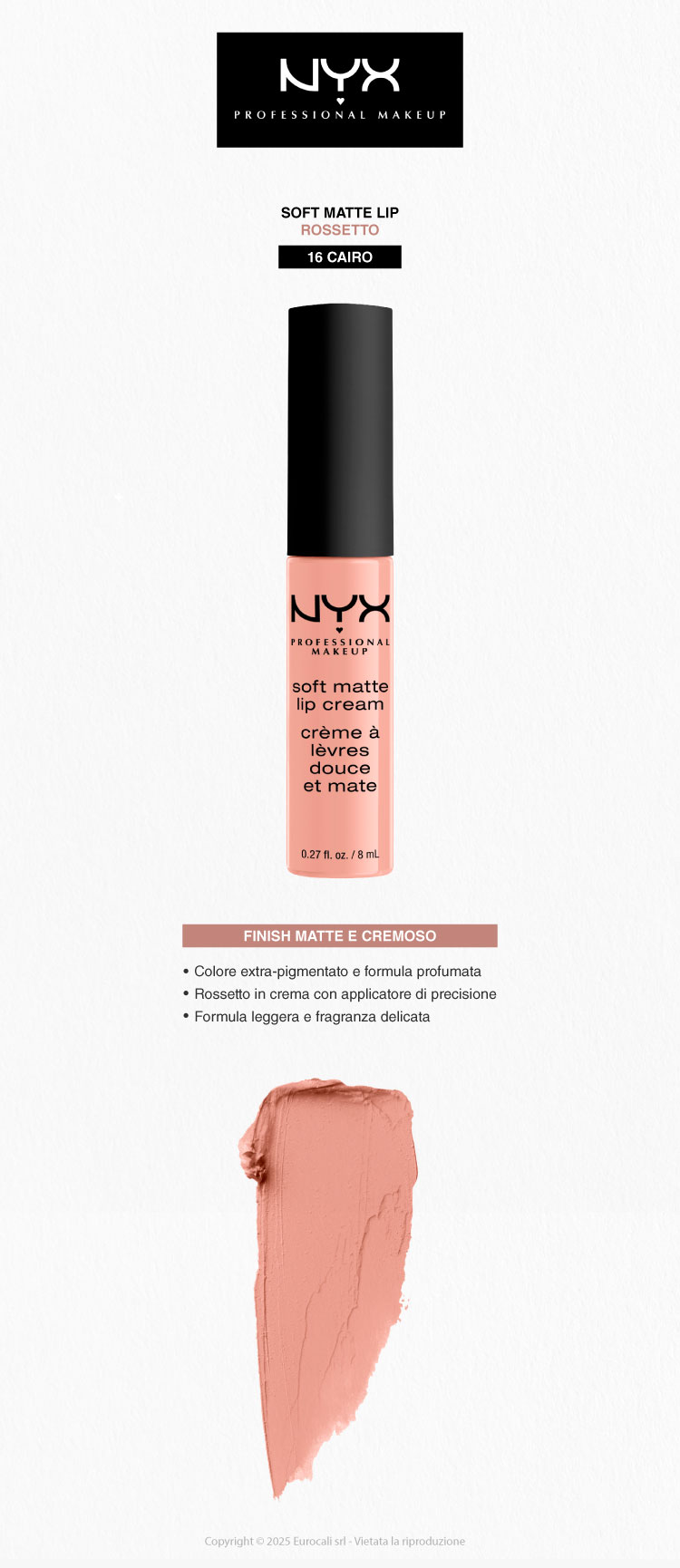 NYX Professional Makeup Soft Matte Lip Cream Rossetto