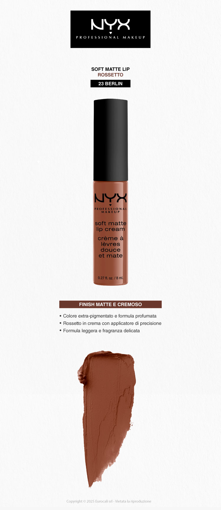 NYX Professional Makeup Soft Matte Lip Cream Rossetto
