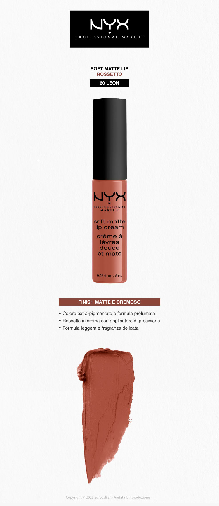 NYX Professional Makeup Soft Matte Lip Cream Rossetto