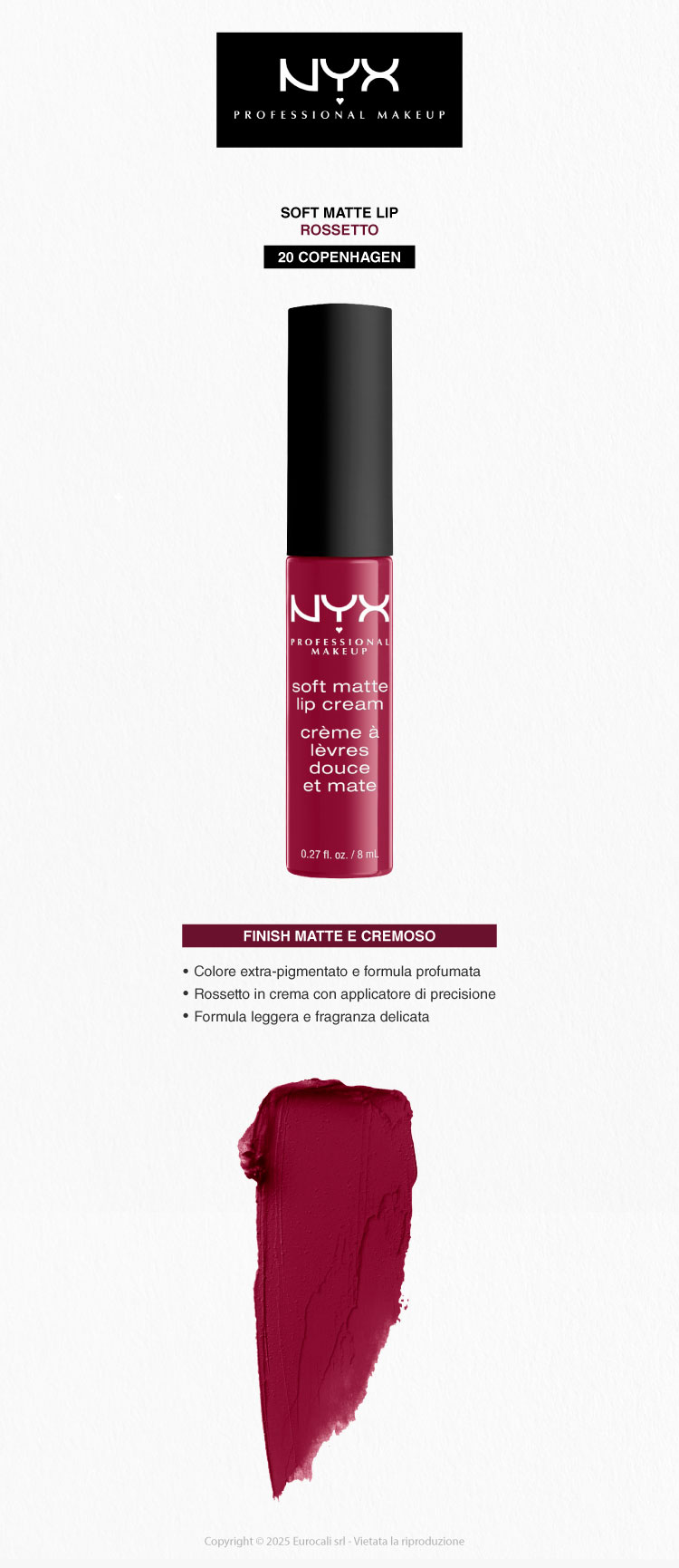 NYX Professional Makeup Soft Matte Lip Cream Rossetto
