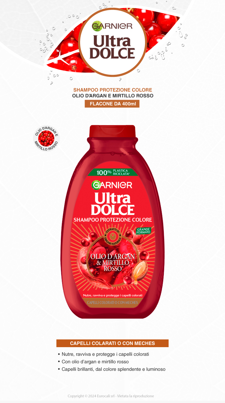 Garnier Ultra Dolce Shampoo Protezione Colore 400ml