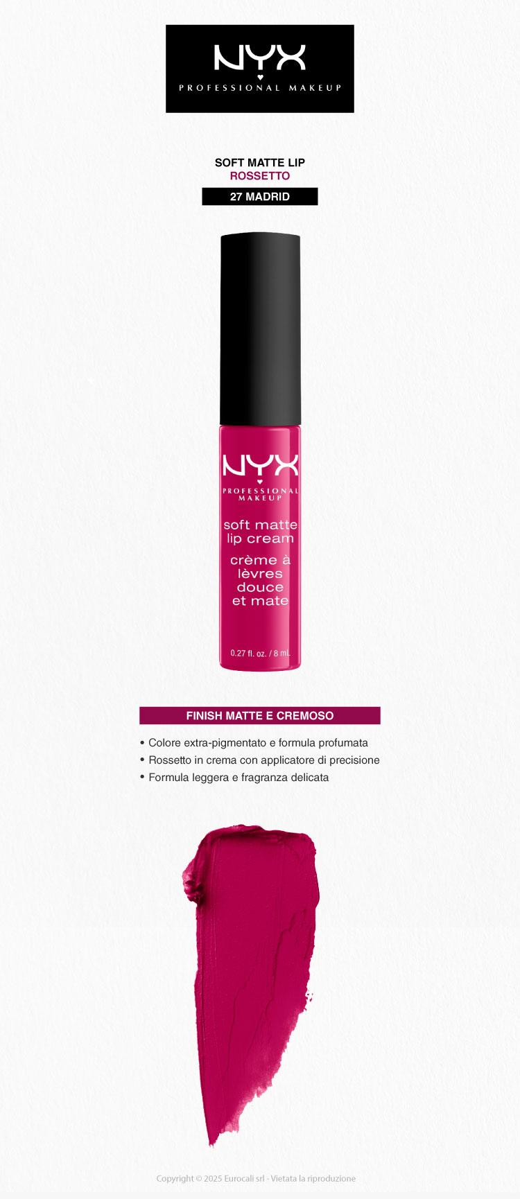 NYX Professional Makeup Soft Matte Lip Cream Rossetto