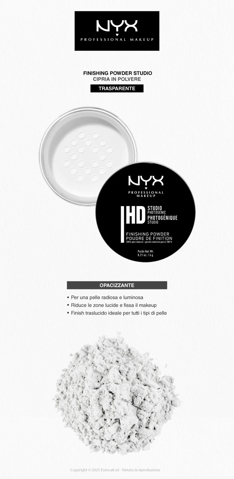 NYX Professional Makeup HD Studio Photogenic Finishing Powder Cipria