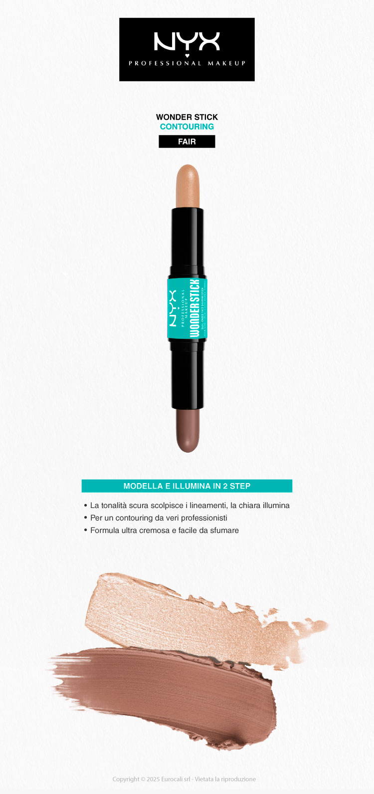 NYX Professional Makeup Wonder Stick Contour Doppia Punta