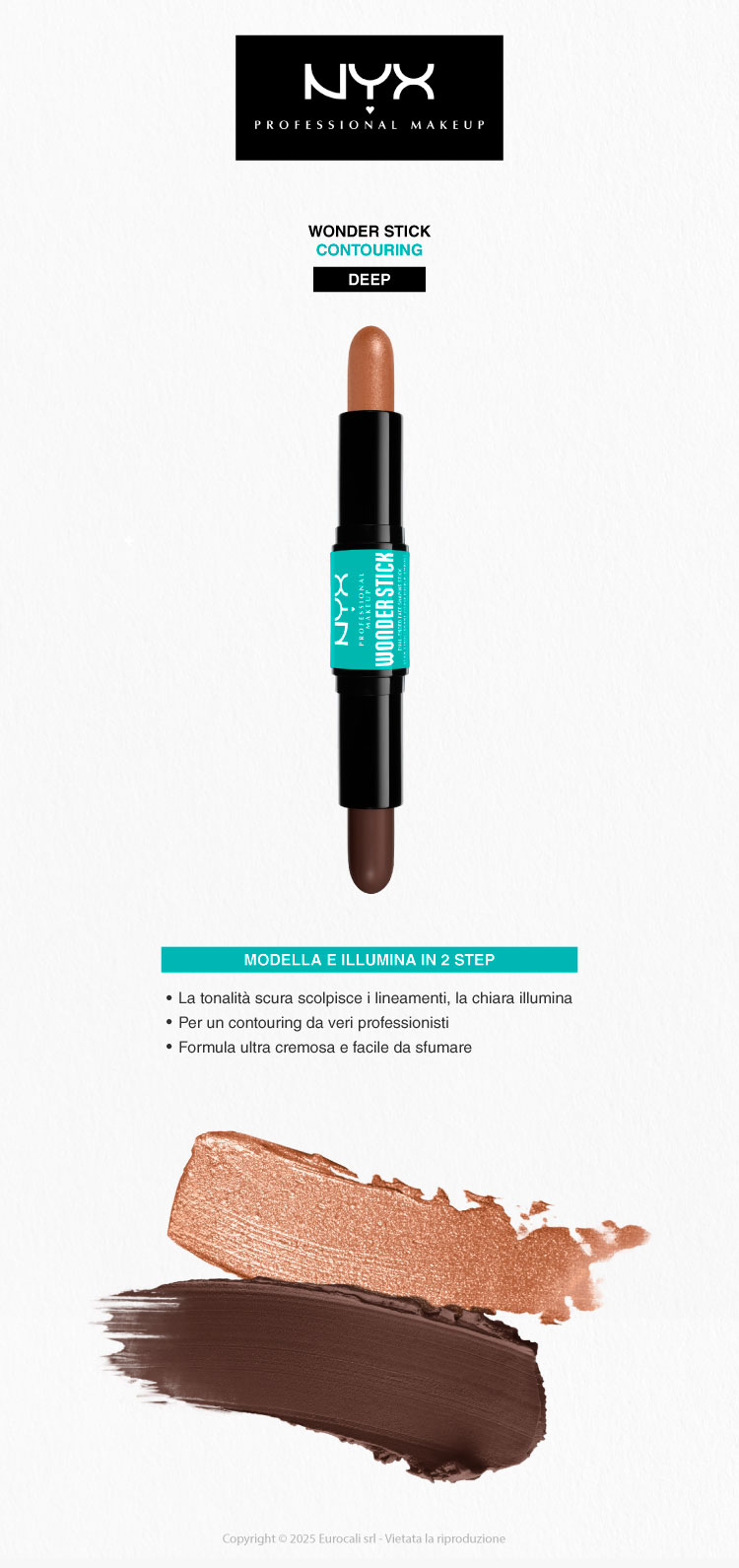 NYX Professional Makeup Wonder Stick Contour Doppia Punta