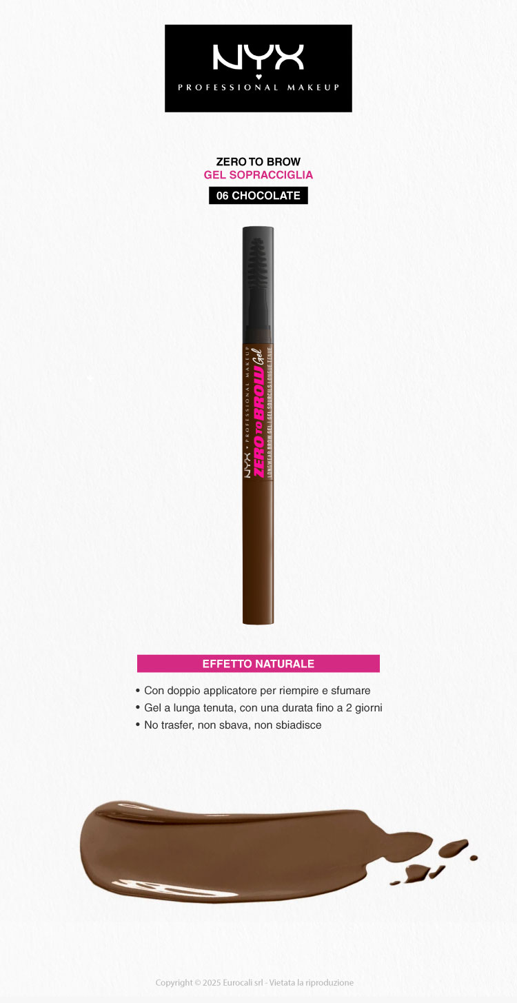 NYX Professional Makeup Zero to Brow Gel Sopracciglia