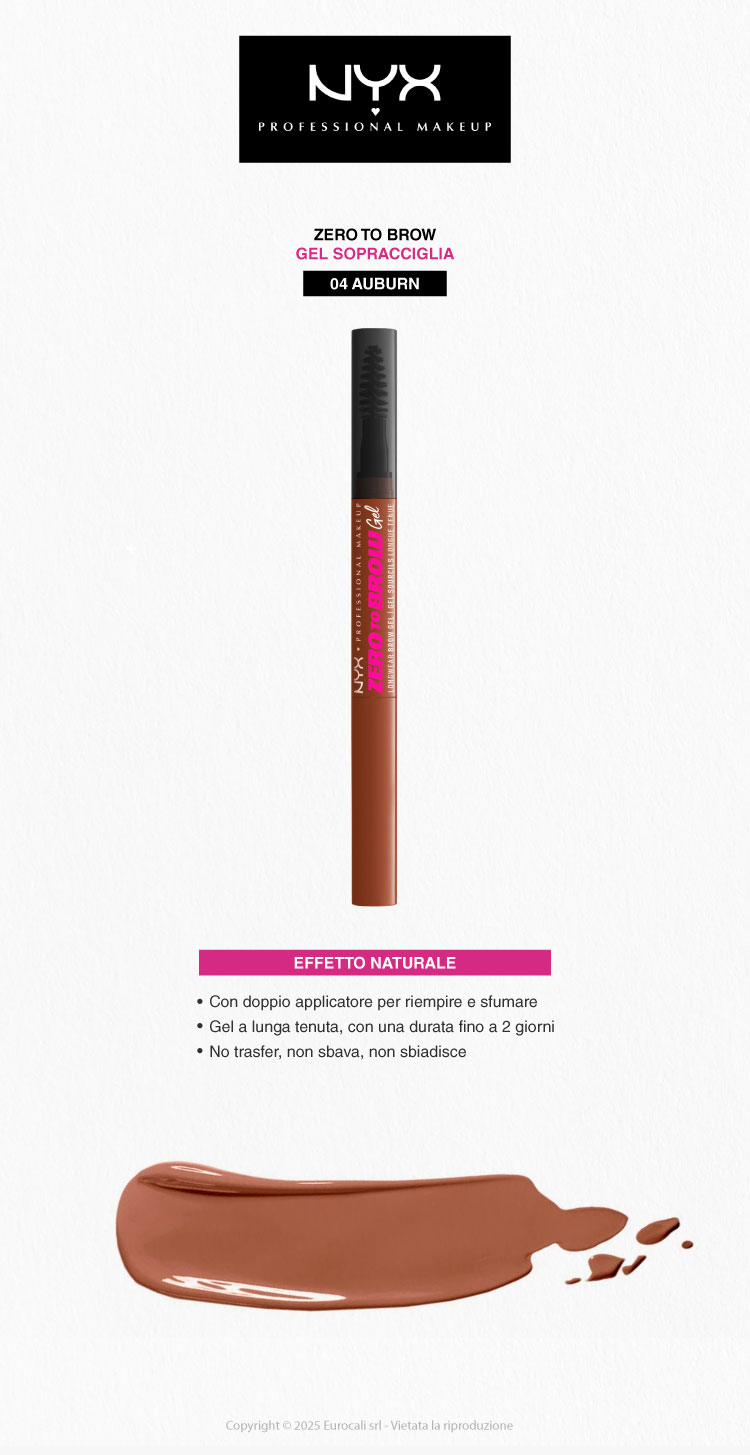 NYX Professional Makeup Zero to Brow Gel Sopracciglia