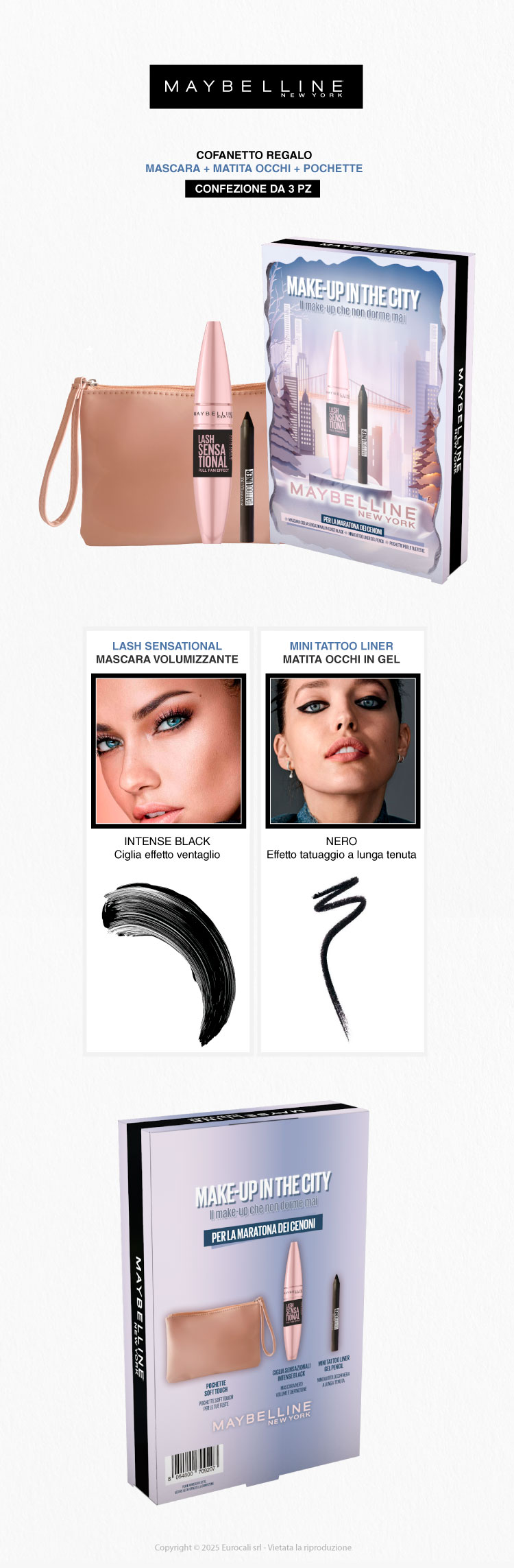 Maybelline Make in The City Confezione Regalo Natale