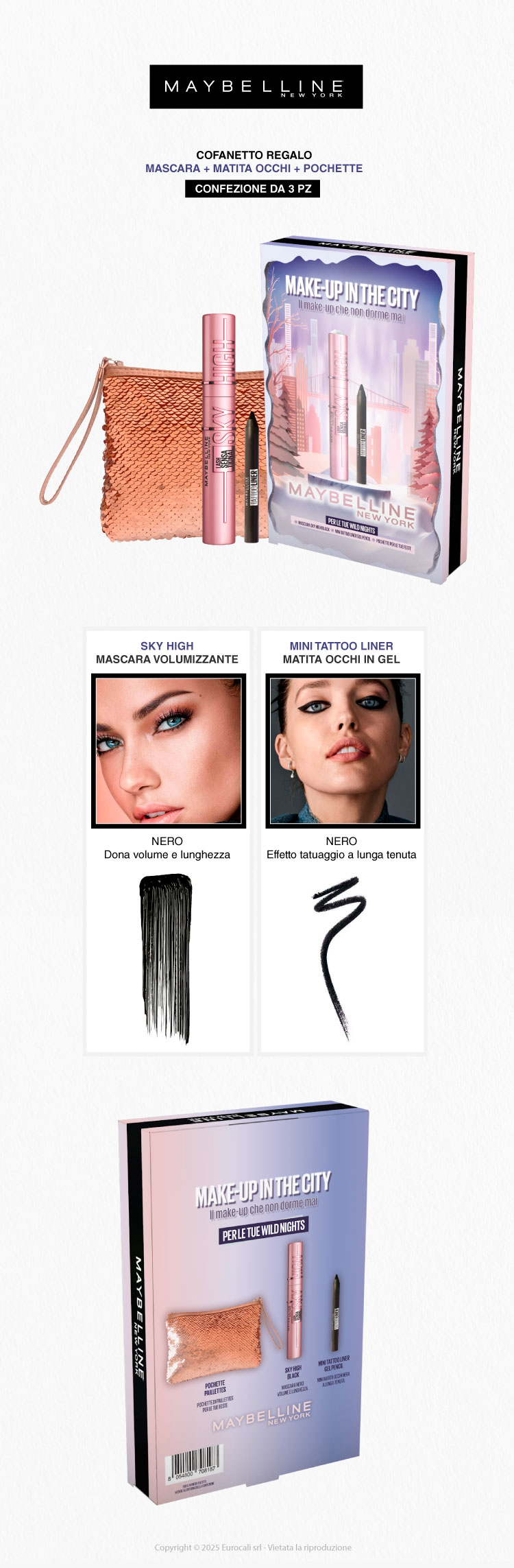 Maybelline Make in The City Confezione Regalo Natale