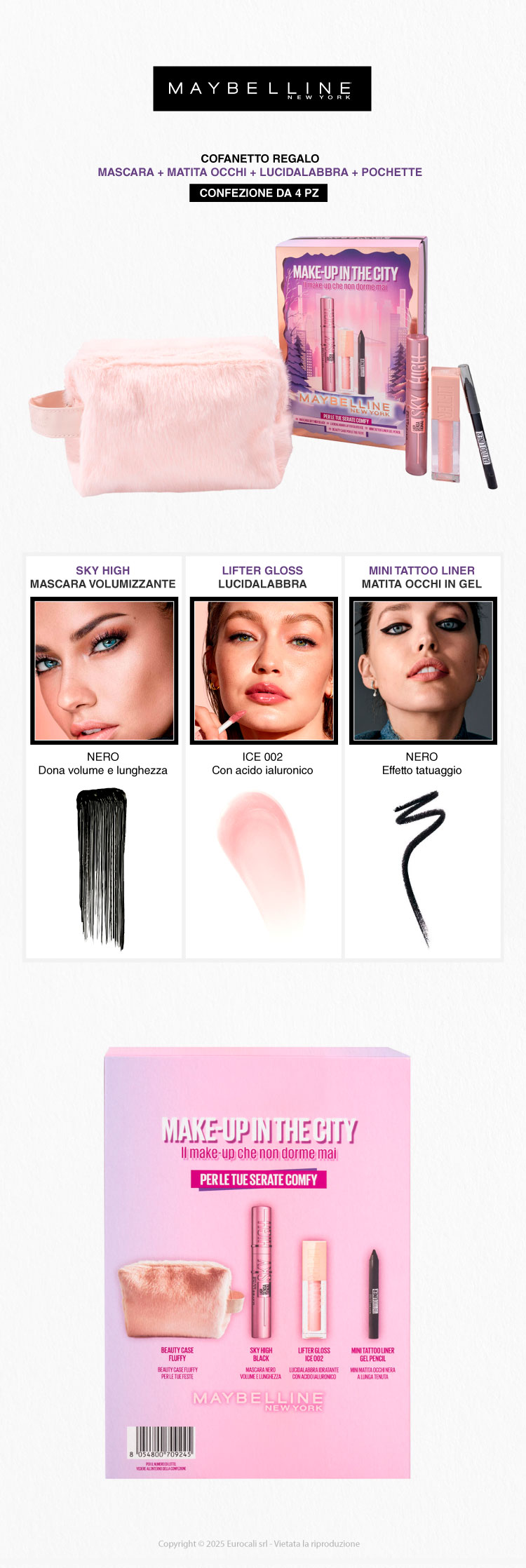 Maybelline Make in The City Confezione Regalo Natale