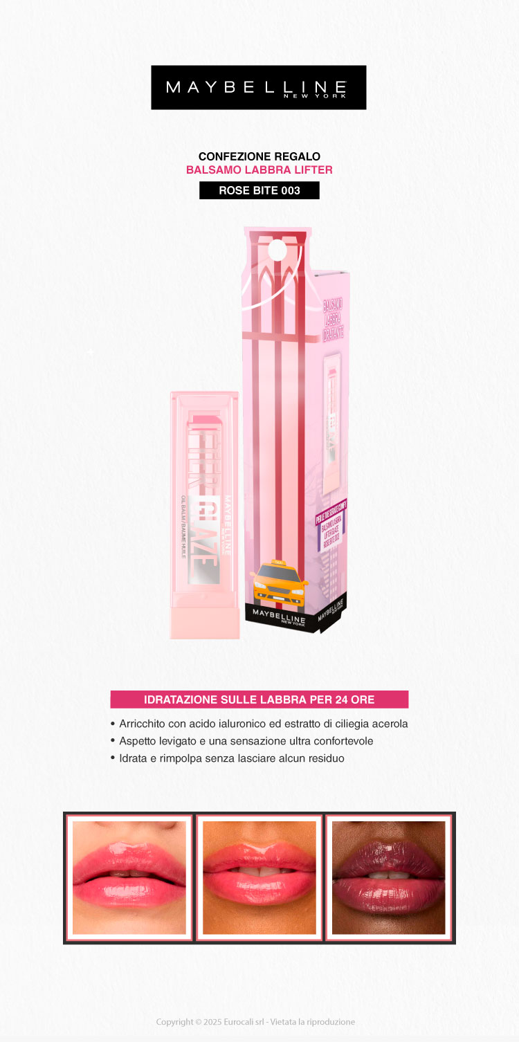 Maybelline Confezione Regalo Natale Lifter Glaze Balsamo Labbra