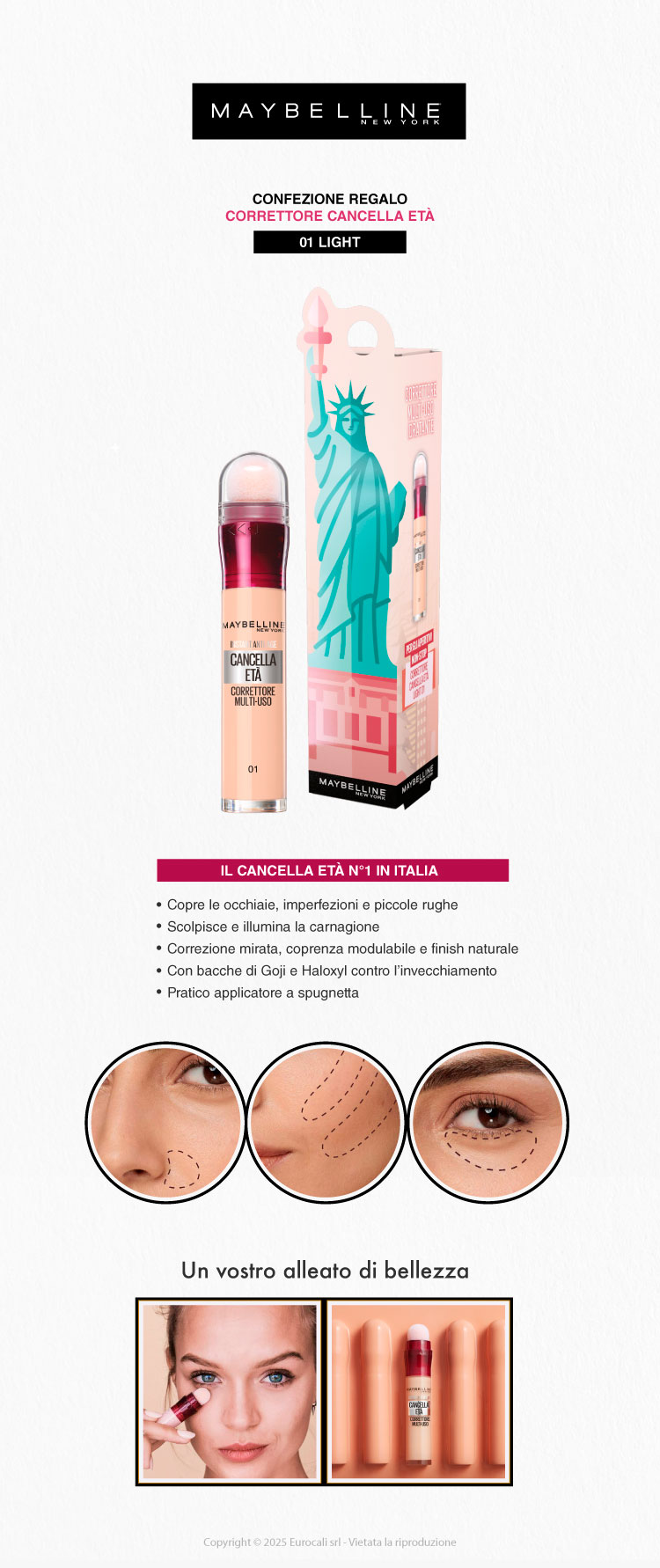 Maybelline Confezione Regalo Natale Instant Age Il Cancella Età Correttore