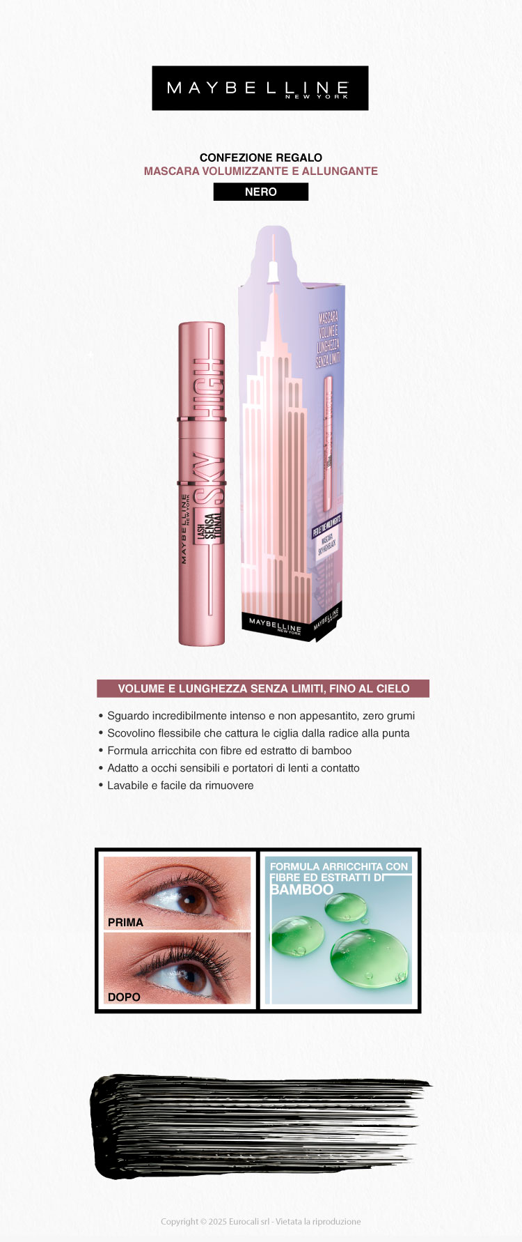 Maybelline Confezione Regalo Natale Mascara Sky High