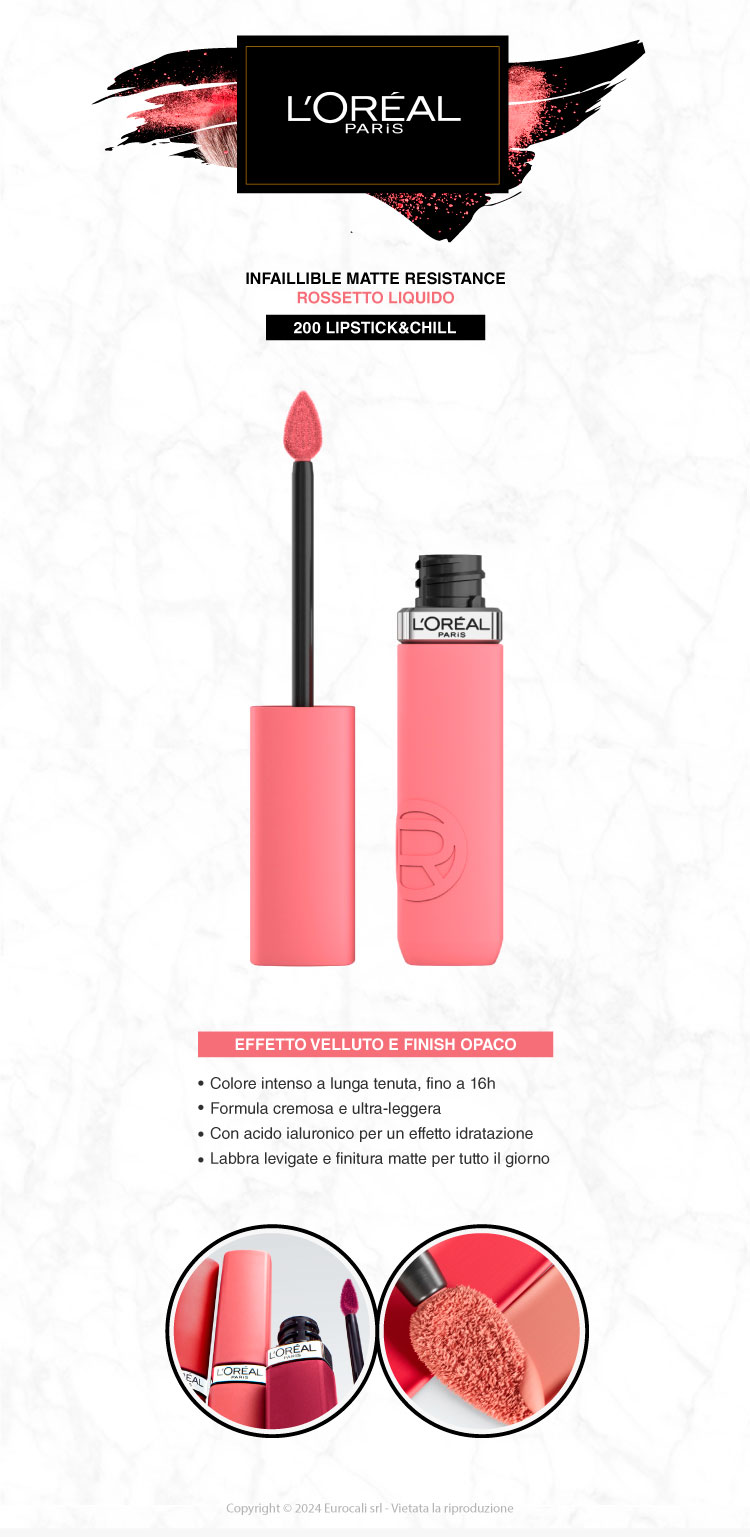 L'Oréal Paris Infaillible Matte Resistance 200 Lipstick And Chill