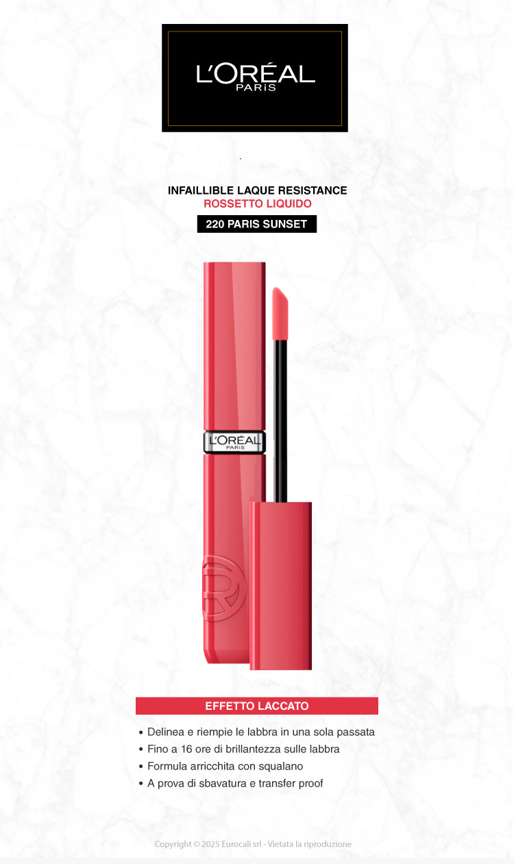 L'Oreal Paris Infaillible Laque Resistance Rossetto Liquido