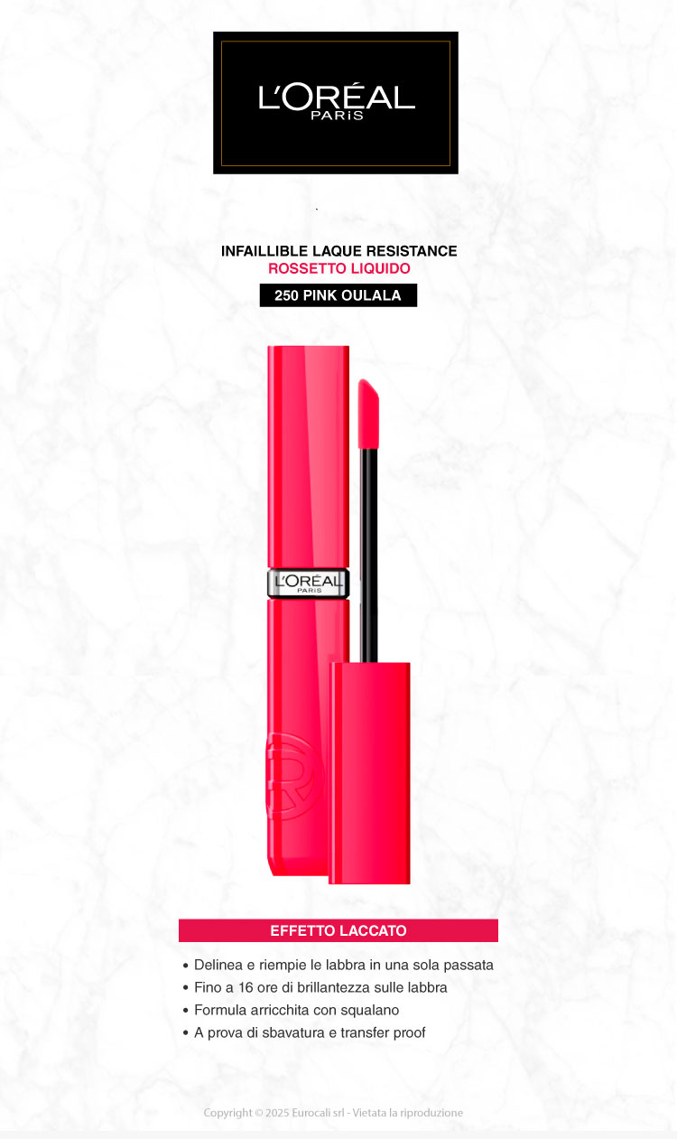 L'Oreal Paris Infaillible Laque Resistance Rossetto Liquido