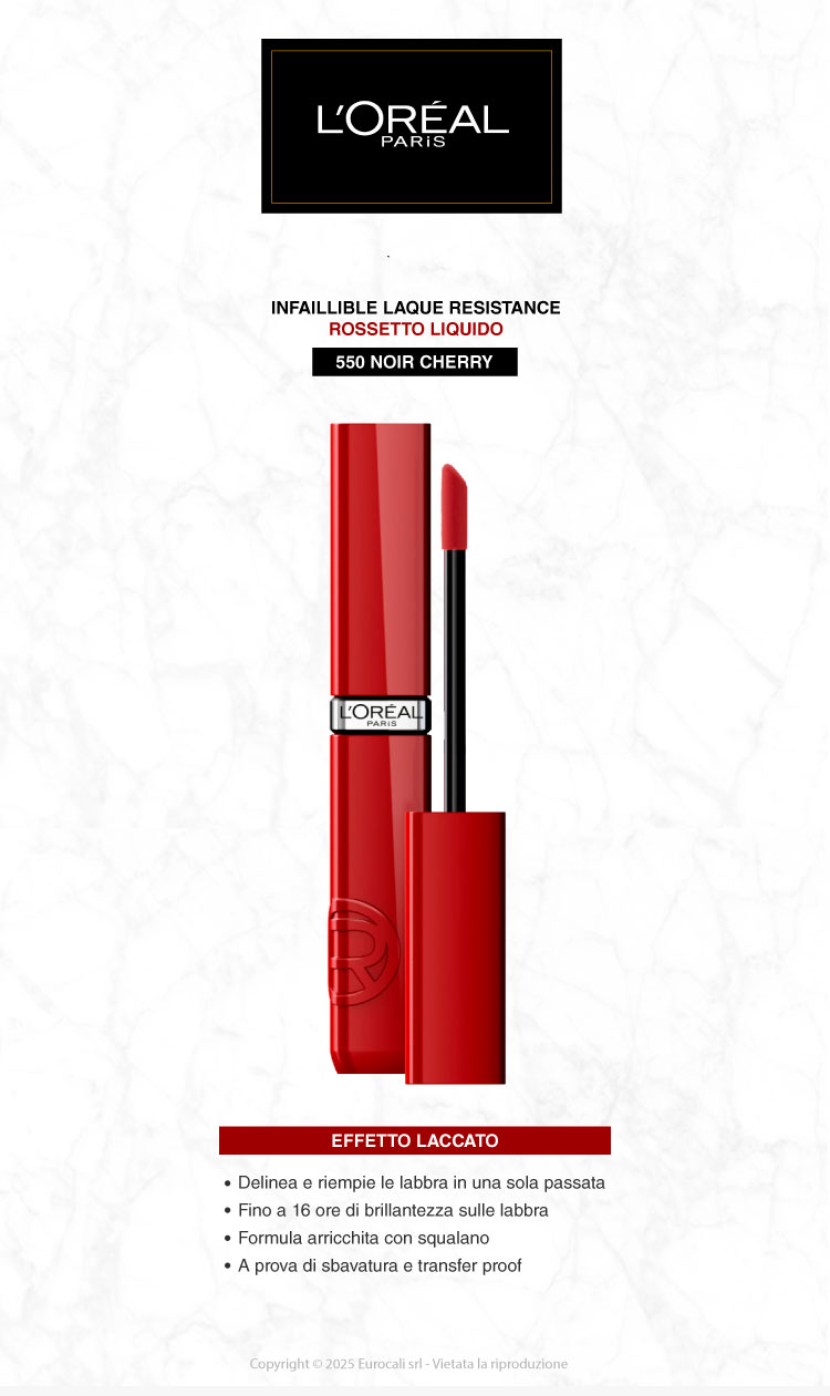L'Oreal Paris Infaillible Laque Resistance Rossetto Liquido