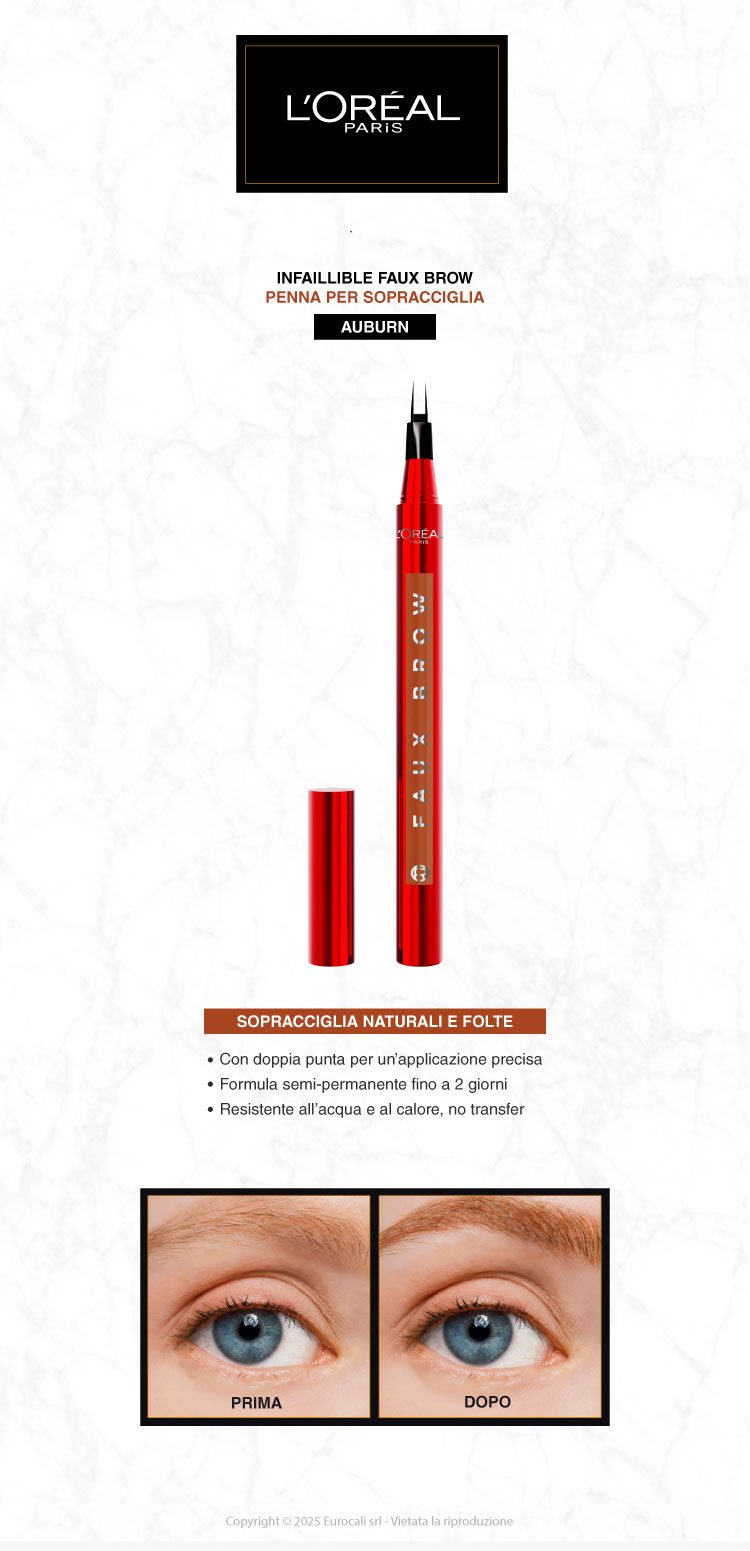 L'Oreal Paris Infaillible Faux Brow Penna Sopracciglia