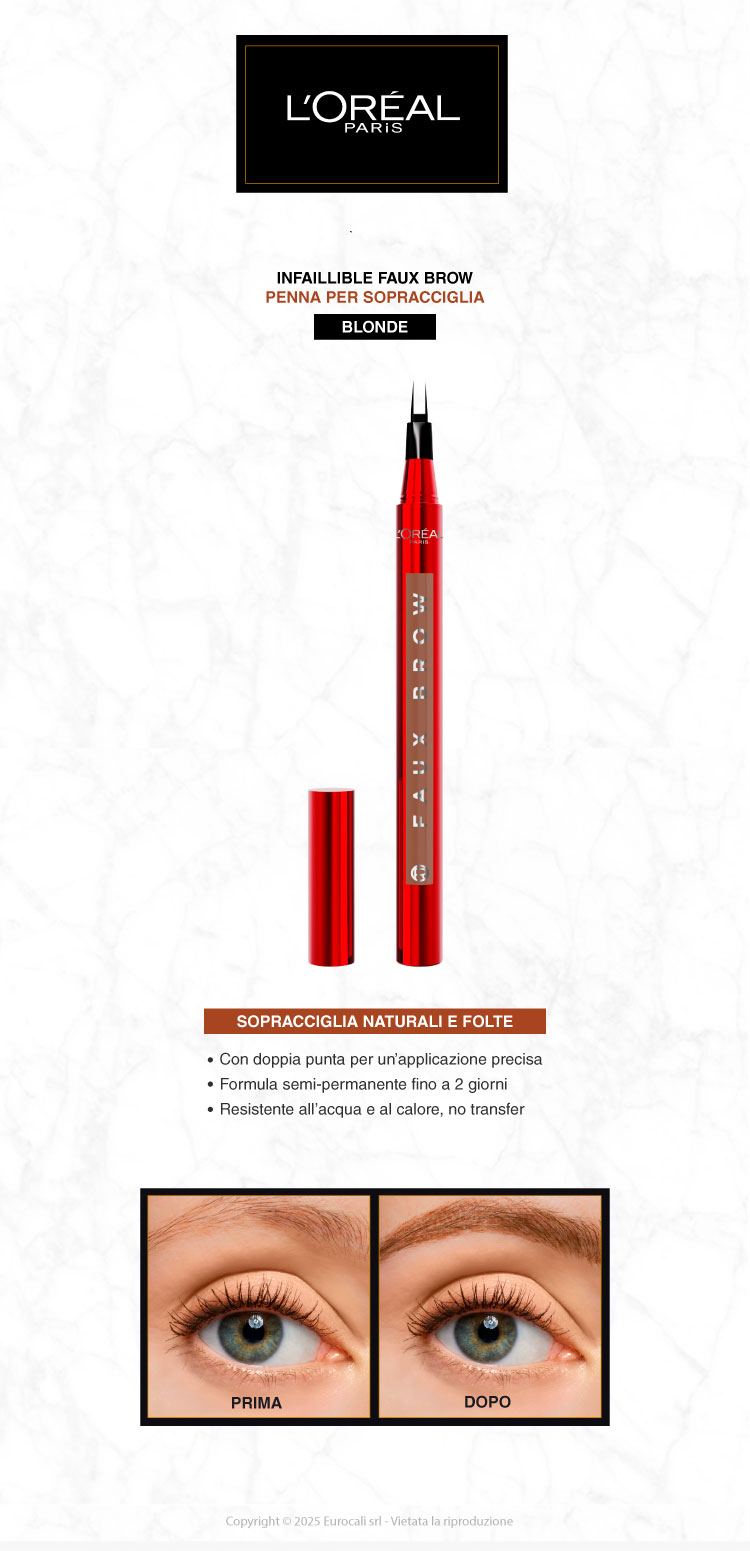 L'Oreal Paris Infaillible Faux Brow Penna Sopracciglia