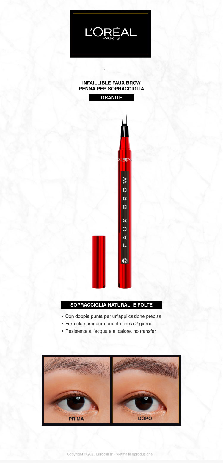 L'Oreal Paris Infaillible Faux Brow Penna Sopracciglia