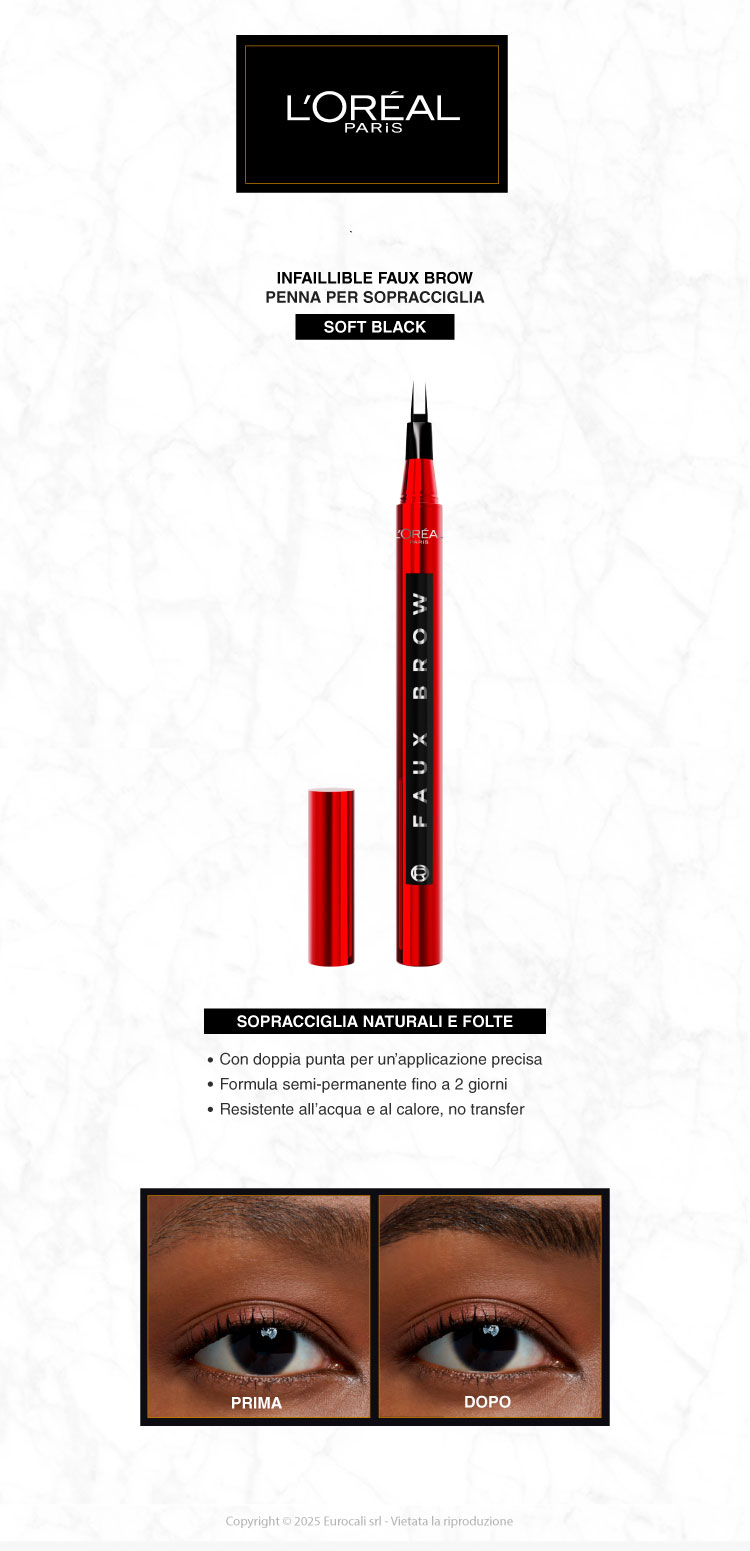 L'Oreal Paris Infaillible Faux Brow Penna Sopracciglia