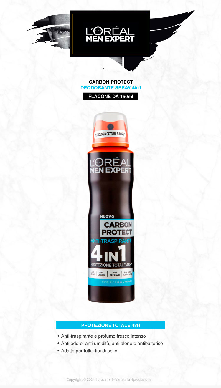 L'Oréal Paris Men Expert Deodorante Spray 4in1