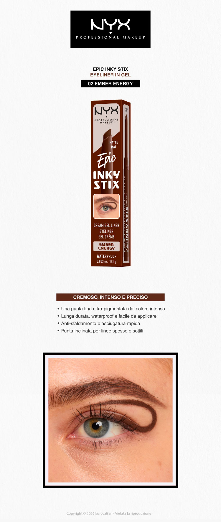 NYX Professional Makeup Epic Inky Stix Eyeliner 02  Ember Energy