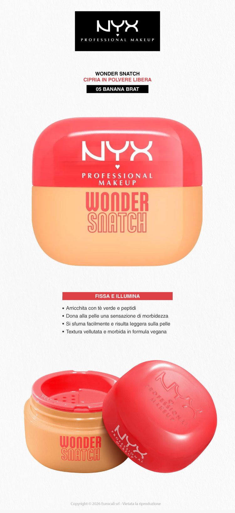 NYX Professional Makeup High Definition Finishing Powder Cipria