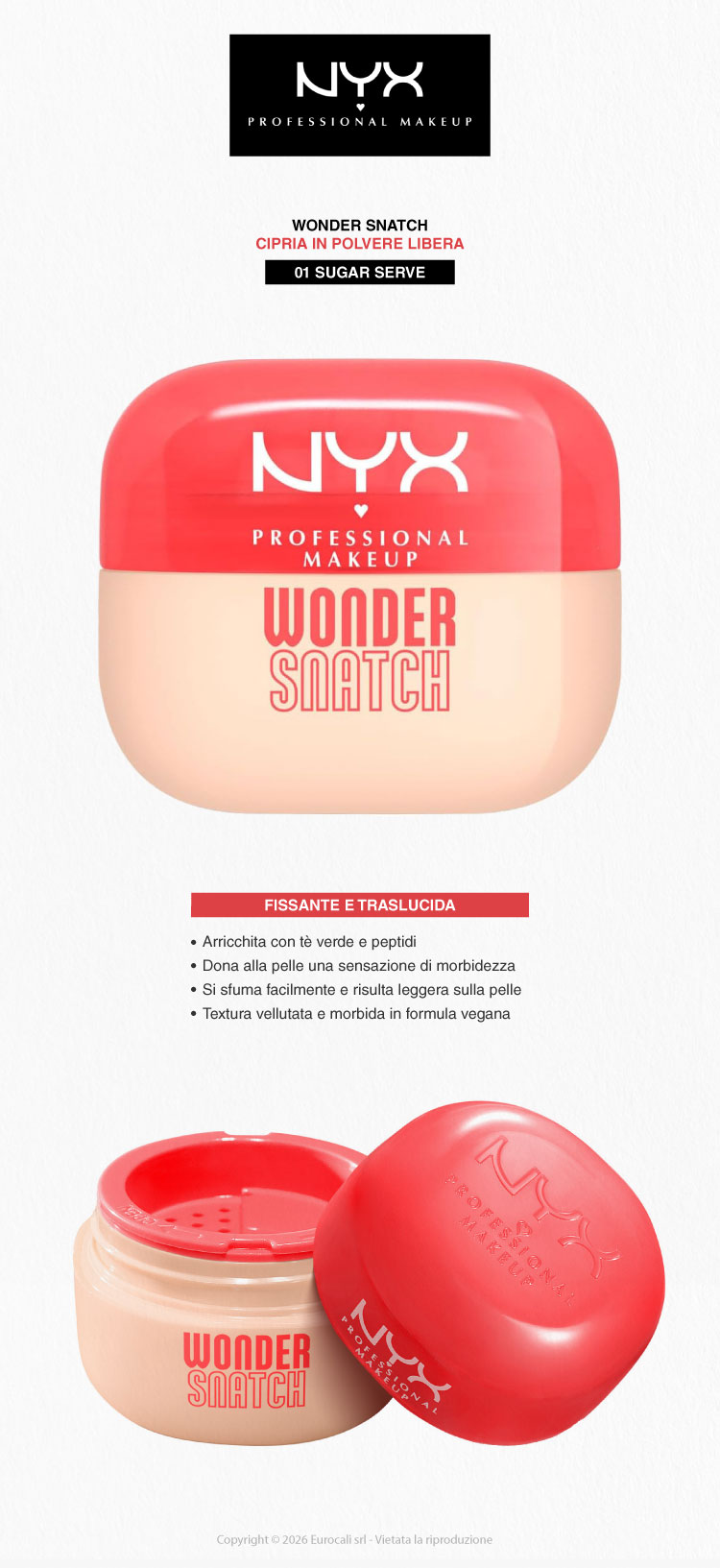 NYX Professional Makeup Wonder Snatch Cipria in Polvere