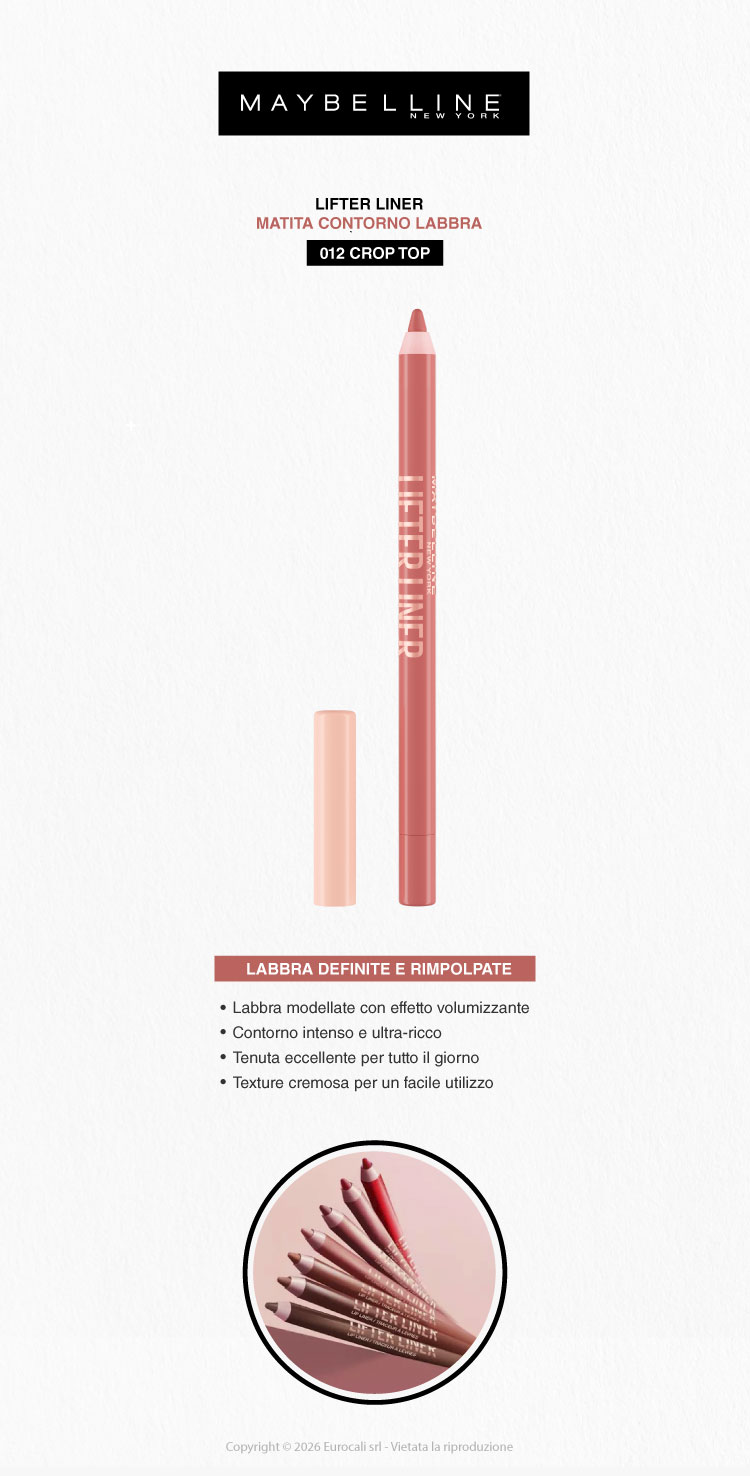 Maybelline New York Lifter Liner Matita Labbra 012 Crop Top